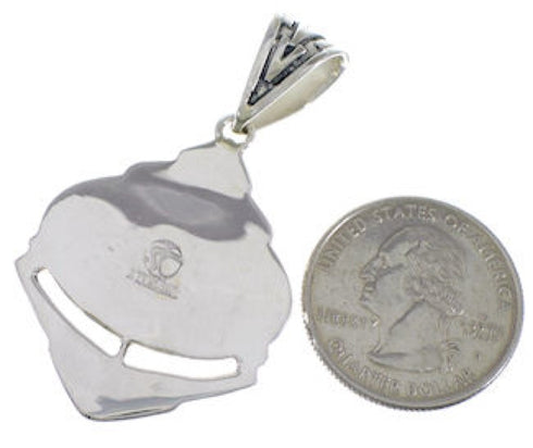 Sterling Silver And Multicolor Southwest Jewelry Pendant PX29055